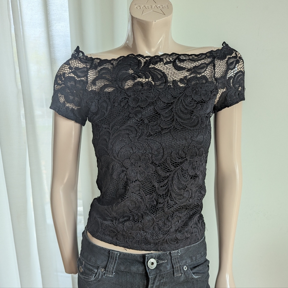Streetwear Society Black Embellished Fitted Blouse
